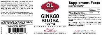 OL Olympian Labs Inc. Ginkgo Biloba 120 mg - supplement