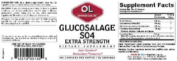 OL Olympian Labs Inc. Glucosalage SO4 Extrac Strength - supplement