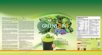 OL Olympian Labs Inc. Greens 8 In 1 Blueberry Flavor - supplement