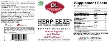 OL Olympian Labs Inc. Herp-Eeze - supplement