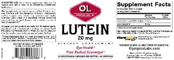 OL Olympian Labs Inc. Lutein 20 mg - supplement