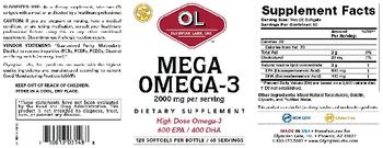 OL Olympian Labs Inc. Mega Omega-3 - supplement