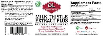 OL Olympian Labs Inc. Milk Thistle Extract Plus - supplement