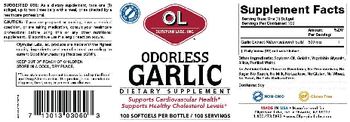 OL Olympian Labs Inc. Odorless Garlic - supplement