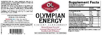 OL Olympian Labs Inc. Olympian Energy - supplement