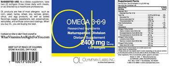 OL Olympian Labs Inc. Omega 3-6-9 - supplement