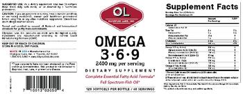 OL Olympian Labs Inc. Omega 3-6-9 - supplement