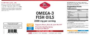 OL Olympian Labs Inc. Omega-3 Fish Oils - supplement