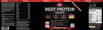 OL Olympian Labs, Inc. Performance Sports Nutrition Beef Protein Isolate Chocolate - supplement