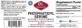 OL Olympian Labs Inc. Phosphatidyl Serine - supplement