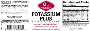 OL Olympian Labs Inc. Potassium Plus - supplement