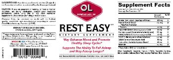 OL Olympian Labs Inc. Rest Easy - supplement