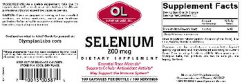 OL Olympian Labs Inc. Selenium 200 mcg - supplement