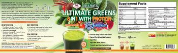 OL Olympian Labs Inc. Ultimate Greens 8 In 1 With Protein Blueberry Flavor - supplement