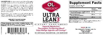 OL Olympian Labs Inc. Ultra Lean3 Weight Loss Formula - supplement