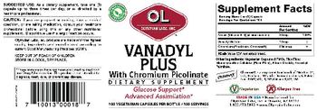 OL Olympian Labs Inc. Vanadyl Plus With Chromium Picolinate - supplement