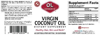 OL Olympian Labs Inc. Virgin Coconut Oil - supplement
