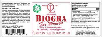 OL Olympian Labs Incorporated All Natural Biogra For Women - supplement