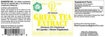 OL Olympian Labs Incorporated All Natural Green Tea Extract - supplement