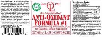 OL Olympian Labs Incorporated Anti-Oxidant Formula #1 - supplement