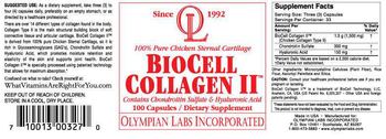 OL Olympian Labs Incorporated BioCell Collagen II - supplement