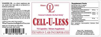 OL Olympian Labs Incorporated Cell-U-Less - supplement