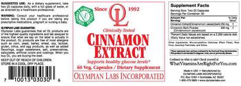 OL Olympian Labs Incorporated Cinnamon Extract - supplement