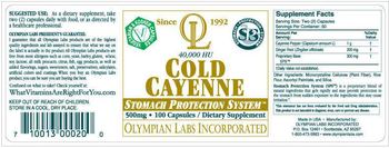 OL Olympian Labs Incorporated Cold Cayenne Stomach Protection System - supplement