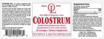 OL Olympian Labs Incorporated Colostrum - supplement