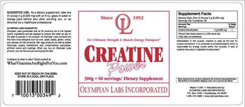 OL Olympian Labs Incorporated Creatine Power - supplement