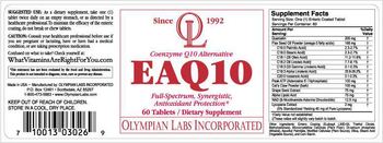 OL Olympian Labs Incorporated EAQ10 - supplement