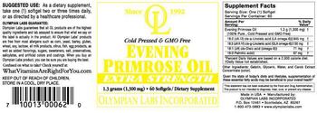 Olympian Labs, Inc. Evening Primrose Oil Extra Strength - supplement