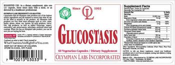 OL Olympian Labs Incorporated Glucostasis - supplement