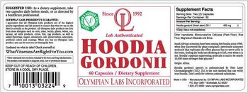 OL Olympian Labs Incorporated Hoodia Gordonii - supplement