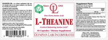 OL Olympian Labs Incorporated L-Theanine - supplement