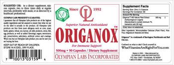 OL Olympian Labs Incorporated Origanox - supplement