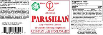 OL Olympian Labs Incorporated Parasillan - supplement