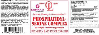 OL Olympian Labs Incorporated Phosphatidyl-Serine Complex - supplement