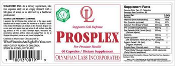 OL Olympian Labs Incorporated Prosplex - supplement