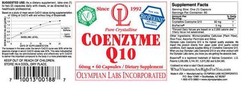 OL Olympian Labs Incorporated Pure Crystalline Coenzyme Q10 60 mg - supplement