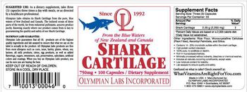 OL Olympian Labs Incorporated Shark Cartilage - supplement