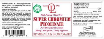 OL Olympian Labs Incorporated Super Chromium Picolinate - supplement