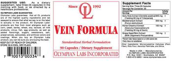 OL Olympian Labs Incorporated Vein Formula - supplement