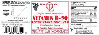 OL Olympian Labs Incorporated Vitamin B-50 - supplement