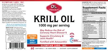 OL Olympian Labs Krill Oil 1000 mg - supplement