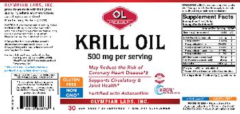 OL Olympian Labs Krill Oil 500 mg - supplement