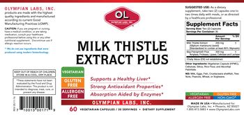 OL Olympian Labs Milk Thistle Extract Plus - supplement