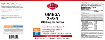 OL Olympian Labs Omega 3-6-9 - supplement