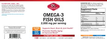 OL Olympian Labs Omega-3 Fish Oils 2,000 mg - supplement