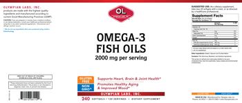 OL Olympian Labs Omega-3 Fish Oils - supplement